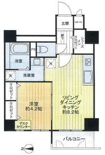 ライオンズマンション東本町第3【9階】の間取り