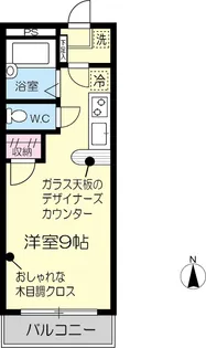 ビューパレス一本杉【1階】の間取り
