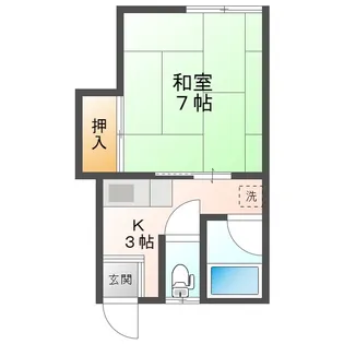 咲生ハイツ【2階】の間取り
