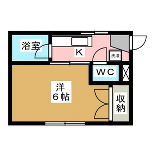 スクエアーハイツ【1階】の間取り