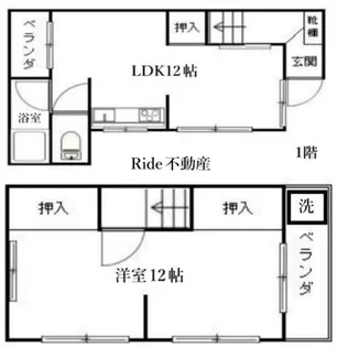 大阪府茨木市庄2【一戸建】の間取り