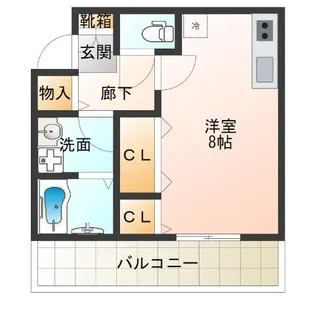 セジュールたまで【1階】の間取り