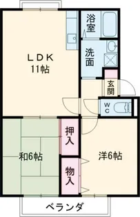 ウインドー谷口【2階】の間取り