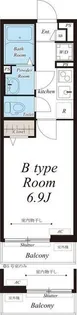 東京都足立区江北7【マンション】の間取り