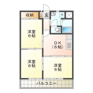 ユーズアーク【2階】の間取り