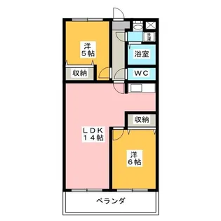 パストラルパレス豊岡【2階】の間取り