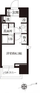レジディア大森II【9階】の間取り