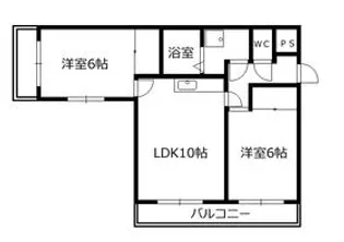 ルミナスゆり【2階】の間取り