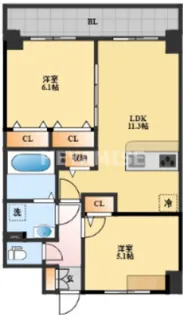 ルーカス長崎諫早I【2階】の間取り