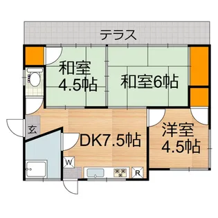 熊本県熊本市東区健軍本町【一戸建】の間取り