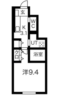 ボヌールテラス【1階】の間取り
