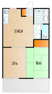 コンフレールハマベ【1階】の間取り