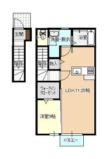 グランディオ本陣前B棟【2階】の間取り