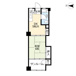 UR大名第二【7階】の間取り