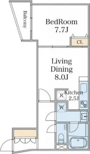 東京都目黒区三田2【マンション】の間取り