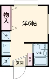 貫井コーポ【2階】の間取り