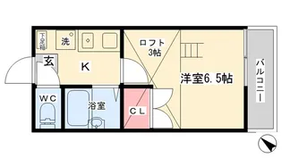 サンレオ奥田【1階】の間取り