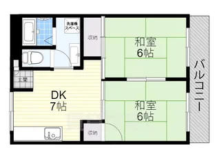 バーンフリートくずは【2階】の間取り