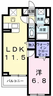 東京都世田谷区大蔵1【アパート】の間取り