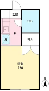 向ノ岡ハイツ3号棟【1階】の間取り