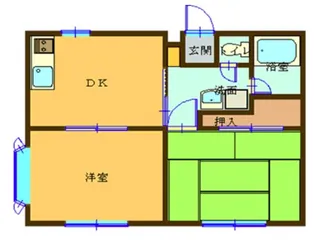 ランドオーエノ【2階】の間取り