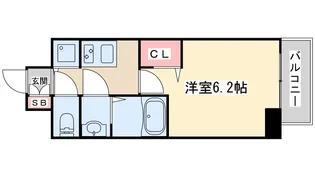 1Kの間取り画像