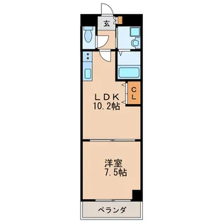 マルティーノ新栄【6階】の間取り