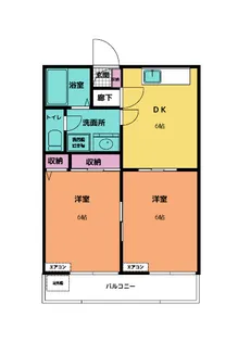 ドリームタウン大里【1階】の間取り