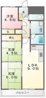 グリーンパレス【7階】の間取り