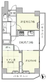 ライオンズマンション保土ヶ谷第2【3階】の間取り