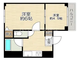 大阪府大阪市都島区都島南通1【マンション】の間取り