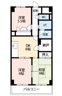 マーブル小手指【1階】の間取り
