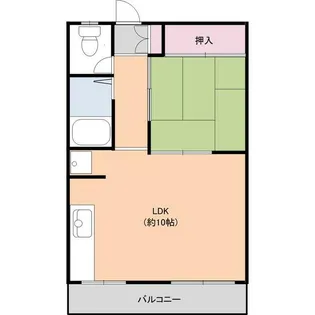 中銀青木公園団地【1階】の間取り