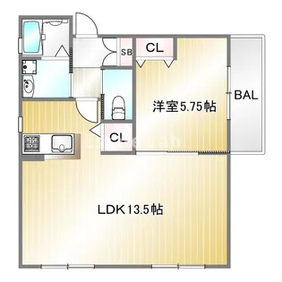 兵庫県神戸市長田区平和台町1【アパート】の間取り
