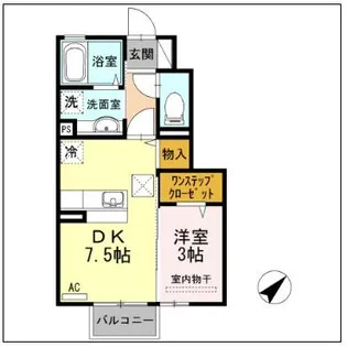 アーバンブリーズII【1階】の間取り