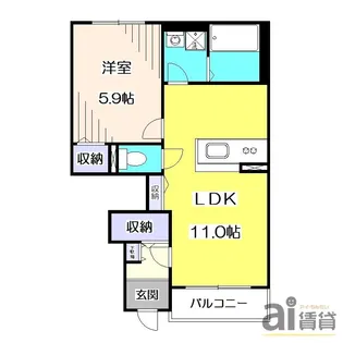 東京都練馬区大泉学園町6【アパート】の間取り