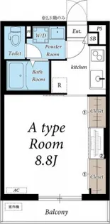 1Kの間取り画像