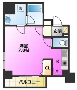 神奈川県川崎市中原区井田中ノ町【マンション】の間取り