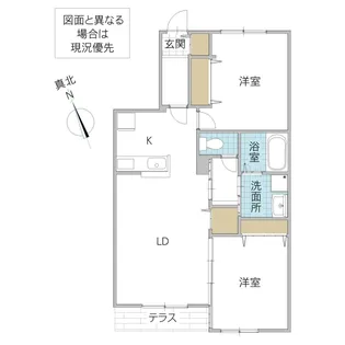 仮称)Novガーデンハウス谷田部 F棟【1階】の間取り