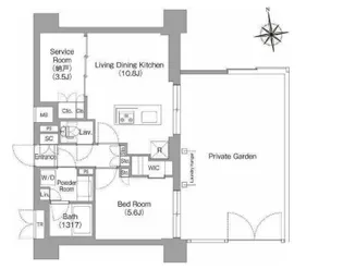東京都江東区北砂3【マンション】の間取り