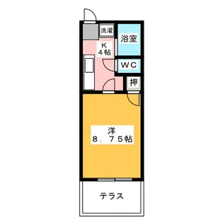 ステーションハイツ車屋【1階】の間取り