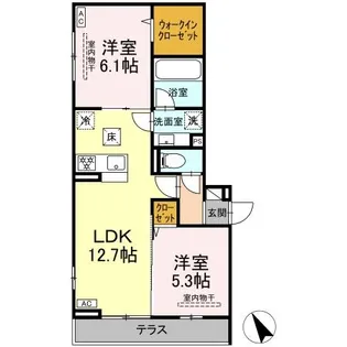 セントラーレ【1階】の間取り