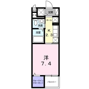 1Kの間取り画像