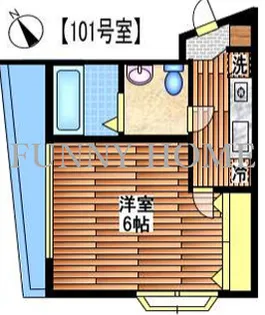 シティ八幡山【1階】の間取り