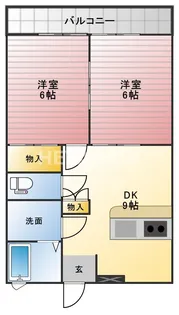 コーポラスたさき9【1階】の間取り