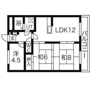 松屋南八木山【2階】の間取り