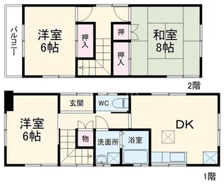 千葉県船橋市大穴南4【一戸建】の間取り