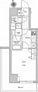 プレミアムキューブG東新宿【5階】の間取り