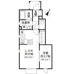 Regalo長者丸【1階】の間取り