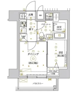RELUXIA王子【11階】の間取り